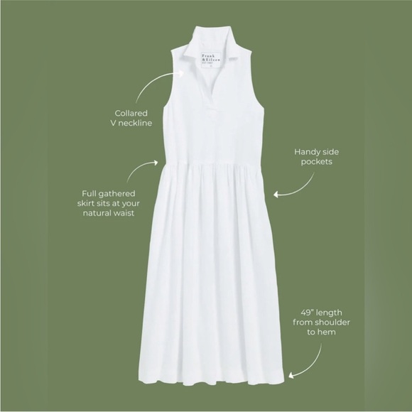 Frank & Eileen Daphne Sleeveless Popover Dress Sz XS NWT - Picture 9 of 11